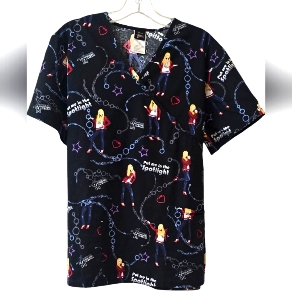 Disney Hanna Montana Scrub Top Size M